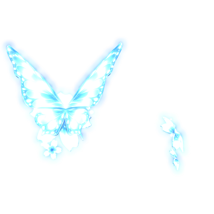 [EMISSIVE] Blue Butterfly Glowy
