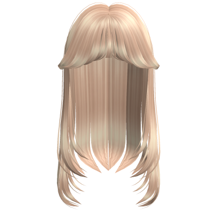 Blonde Straight Hair W Bangs thumbnail