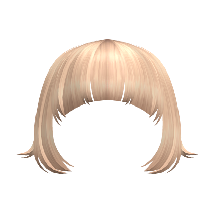 Blunt Curved Anime Bangs in Blonde Roblox item