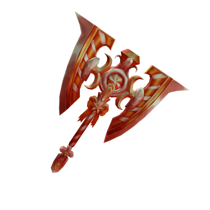 Redish Swirly Axe