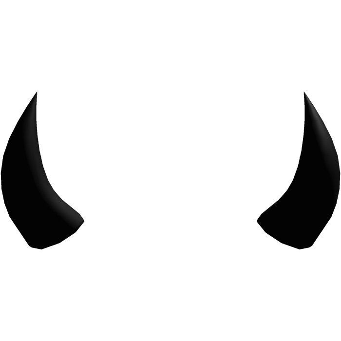 Black Devil Small Tiny Horns