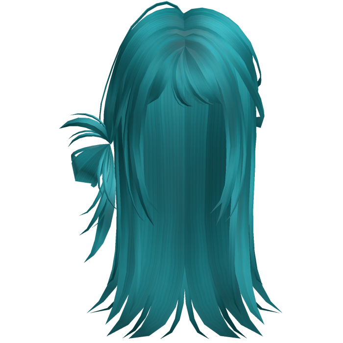 Cyan Blue Scene Vkei Moe Long Hair