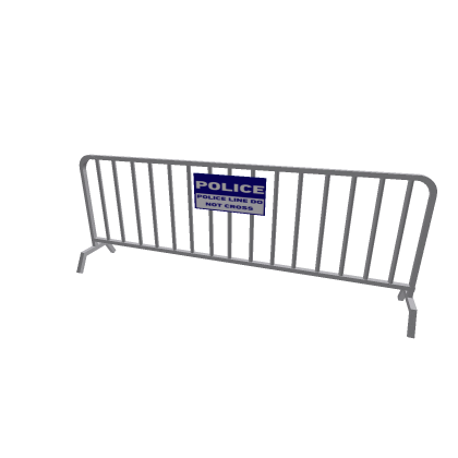 street barrier police sign