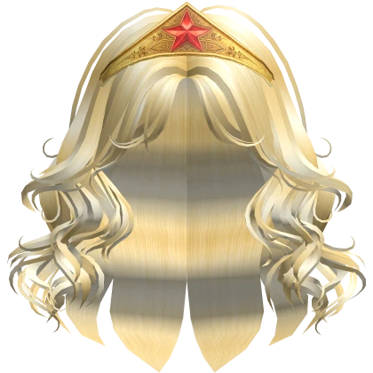 SUPER GIRL HEROINE STYLE BLONDE HAIR Roblox item thumbnail