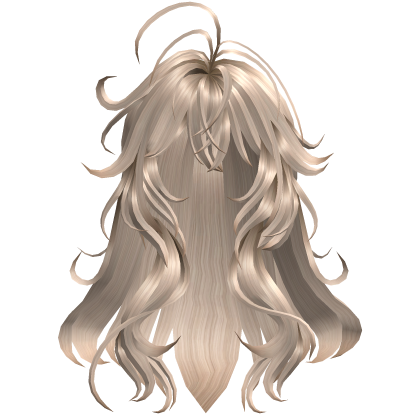 Long Wavy Half Up Hair - Champagne Blonde thumbnail
