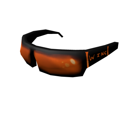 Black And Orange Shades W Inc. Sunglasses Recolor Roblox item