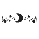 ♡﹒black starry night crown
