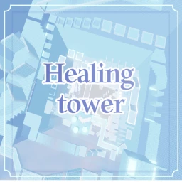 blue healing tower icon
