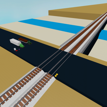 Drive Trucks Onto The Track & Get Hit By...