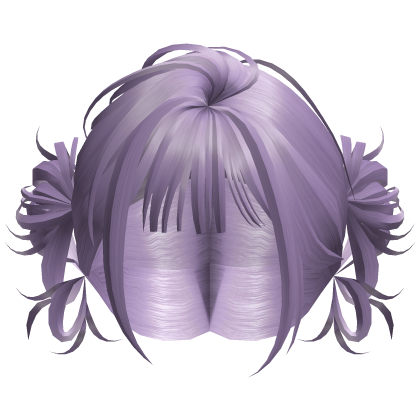 Mini Bun Bob Hair - Lavender
