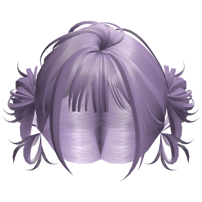 Mini Bun Bob Hair - Lavender