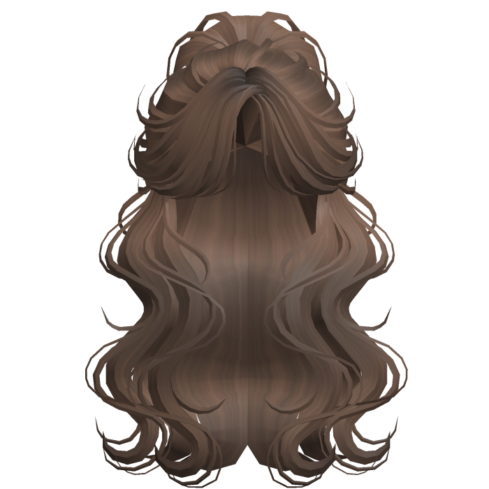 Crimped Wavy Empress Ponytail Light Brown