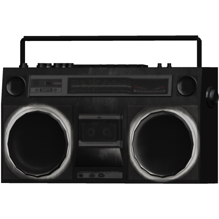 black y2k boombox shoulder (L)