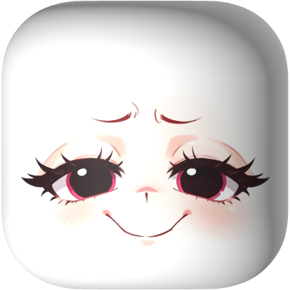 Soft Dreamy Face - White Roblox item