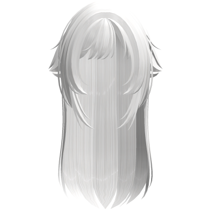 ✚ Layered Wispy Catgirl Anime Hair in White