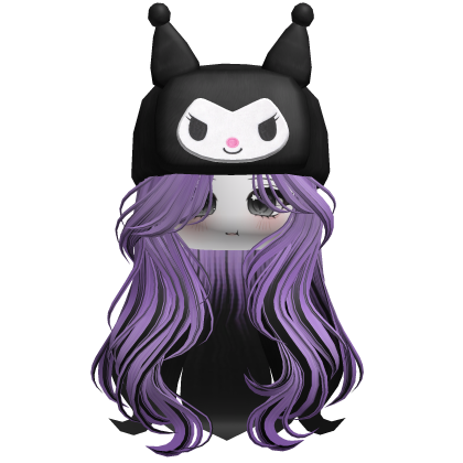 Kawaii Evil Rabbit Girly Hair Purple&Black