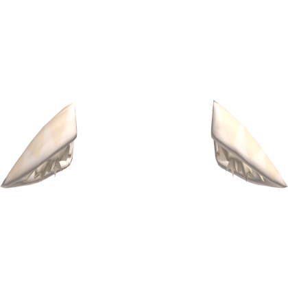 ♡ Big Fluffy Sad Albino Raccoon Cat Ears ♡