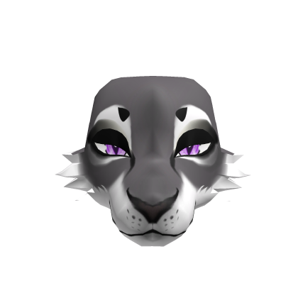 Grey Furry Head [Animated Eyes]