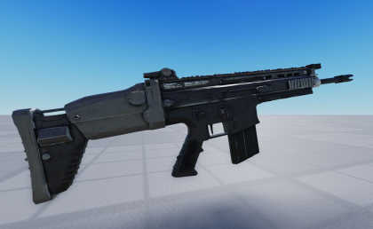 (WORKING GUN) Rifle SCAR-H STD Tool [PBR] preview 2