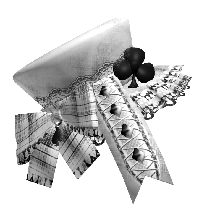 white clover bow hat at the tea party ♧  .