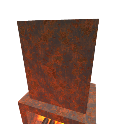 rusty fireplace