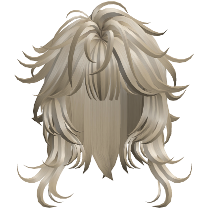 Feathered Wavy Fringe Hair - Blonde