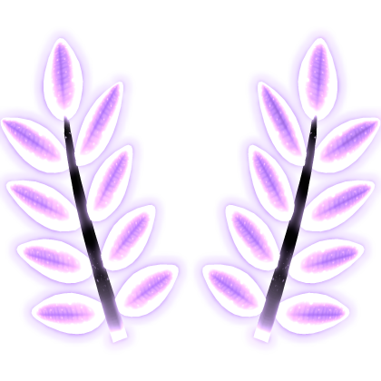 ♡ Emissive Glowing Purple & Black Sea Bunny Ears ♡