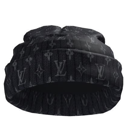Fisherman LV Short Worn Black Beanie