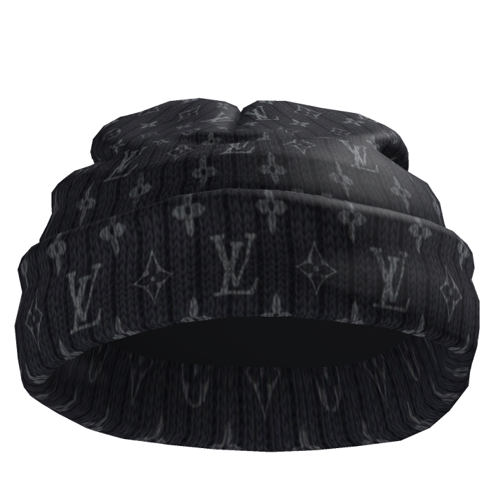 Fisherman LV Short Worn Black Beanie