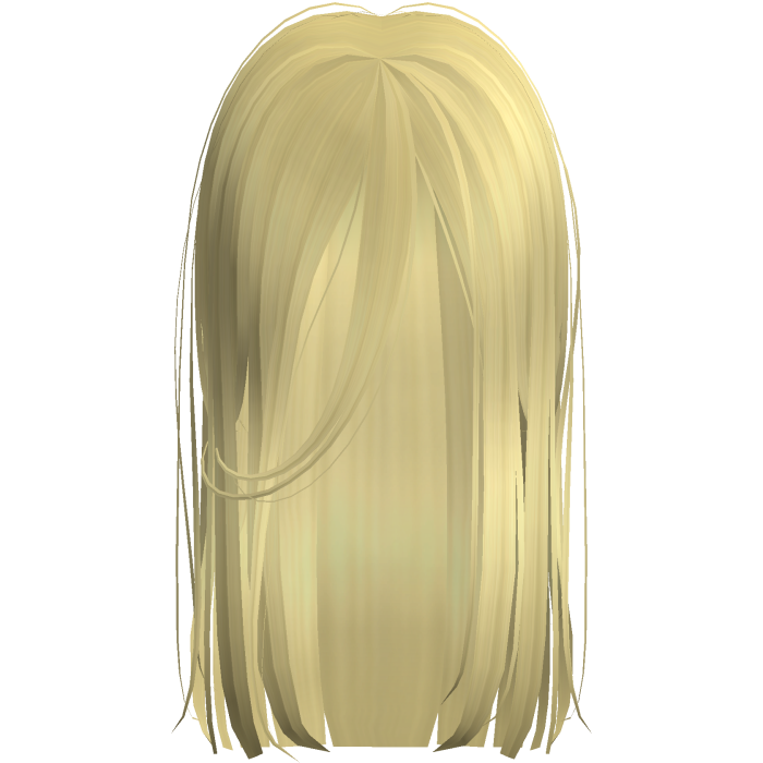 Long Messy Goth Horror Hair In Yellow