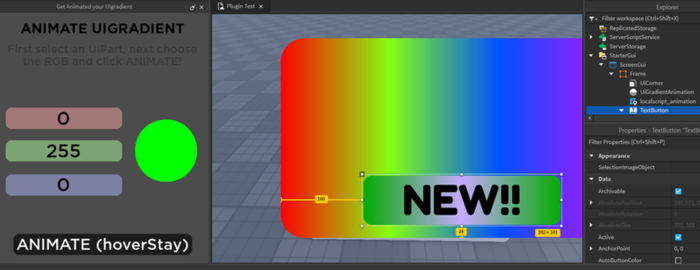 UIGradient Animator preview 1