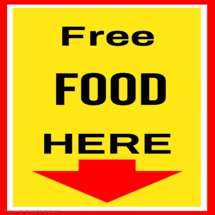Free Food Sign