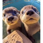 Aesthetic otters