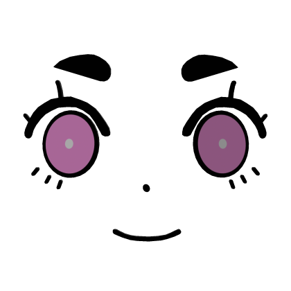 3D Cute Small Smile Face - Pink Roblox item