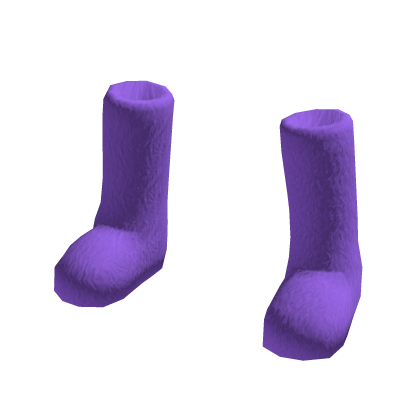 Y2K Fuzzy Purple Boots
