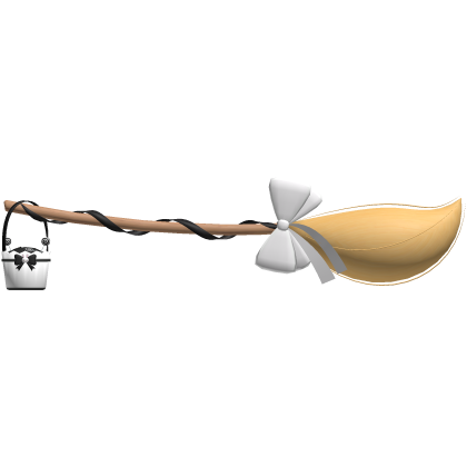 ✙ | cutesy flying white halloween witch broom