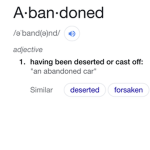 the abandoned children