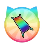 Rainbow Flying Magic Carpet