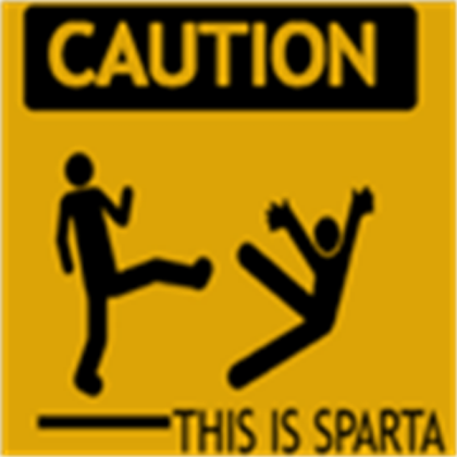 SPARTA WARNING SIGN! Roblox decal