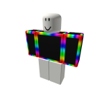 Rainbow cartoony neon gaming colourful shirt