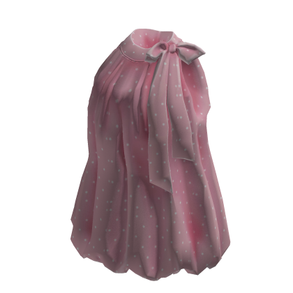 Bow Halter Bubble Top (Pink)