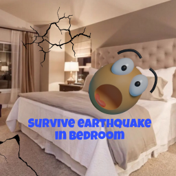 Survive a earthquake in the bedroom