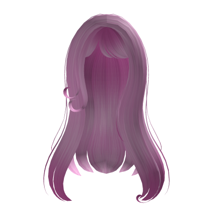 Long Soft Siren Waves Hair Pink Ombre Y2K Anime Roblox item