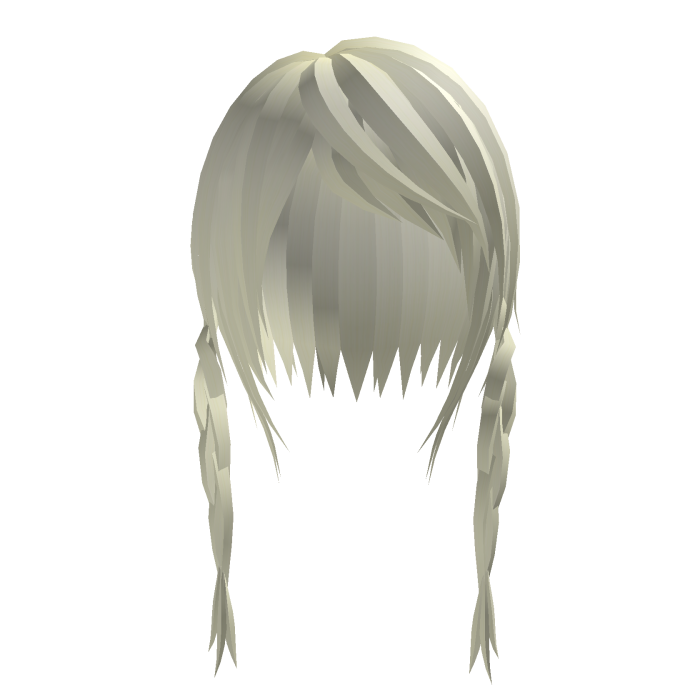 Messy Cute Emo Braids Blonde