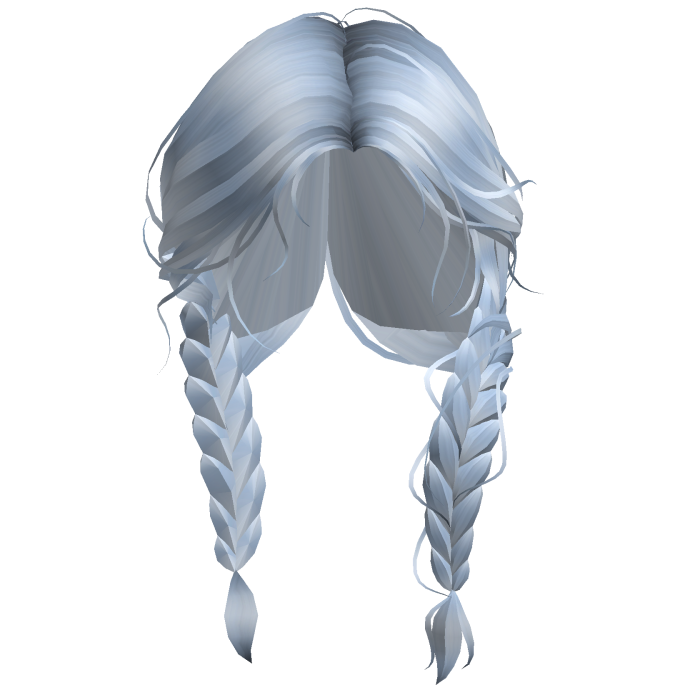 Cute Light Blue Messy Braids