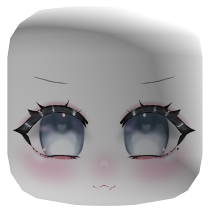 ♡ Cute Kawaii Anime Girl Mask White Face Scary Cat Roblox item