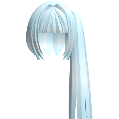 ୨ৎ Cute Blue 3D Long Fluffy Doll Pigtail