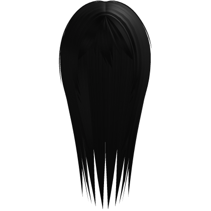 long wispy emo horror hair black Roblox item