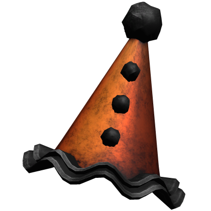 Orange Halloween Party Clown Hat V3 Roblox item