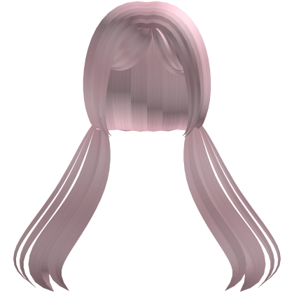 Pink Kawaii Curtain Bangs Low Twintails Roblox item